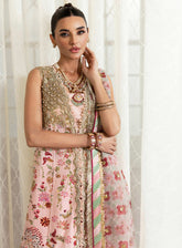Crimson X Saira Shakira Embroidered Tulle 3 Piece Unstitched Suit CSS24W D-06 CRYSTAL CHINOISERIE